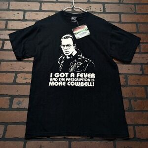 SNL Christopher Walken More Cowbell T-Shirt Men's M NWT Y2K Deadstock 2008 Tee